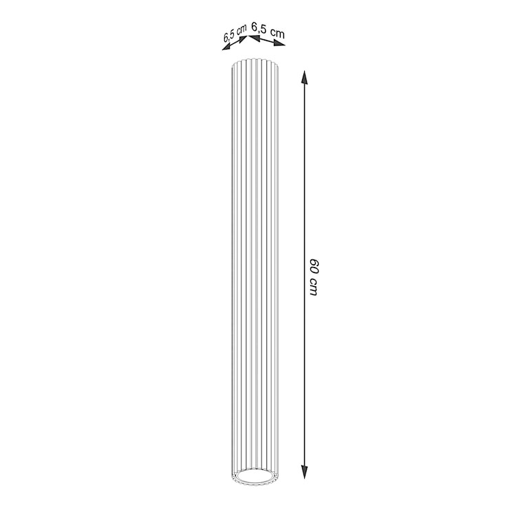 Plafon Karbon 60 cm biały  - zdjęcie 9