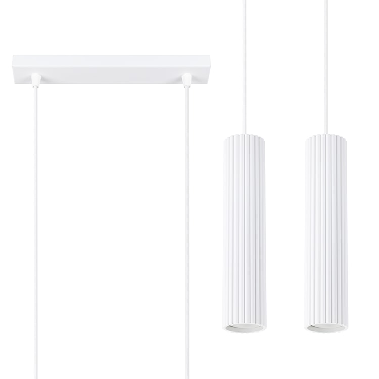 Lampa wisząca Karbon 2 biały  - zdjęcie 3