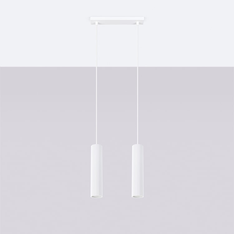 Lampa wisząca Karbon 2 biały  - zdjęcie 4