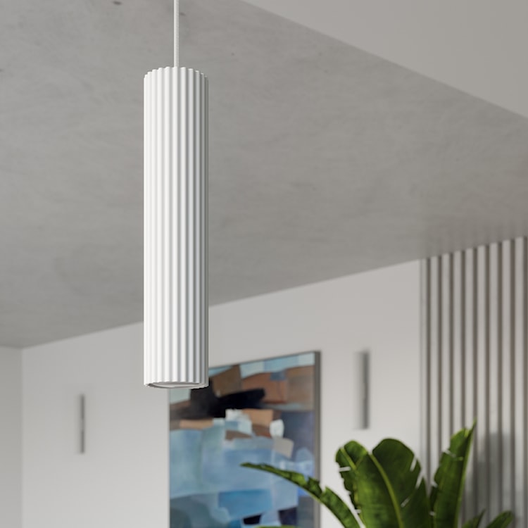 Lampa wisząca Karbon 3L biały  - zdjęcie 2