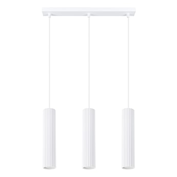 Lampa wisząca Karbon 3L biały