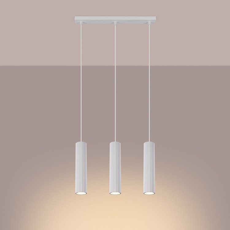 Lampa wisząca Karbon 3L biały  - zdjęcie 5