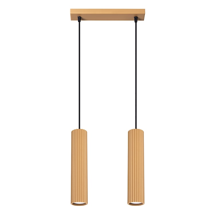 Lampa wisząca Karbon 2 złota 