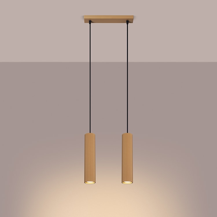 Lampa wisząca Karbon 2 złota  - zdjęcie 5