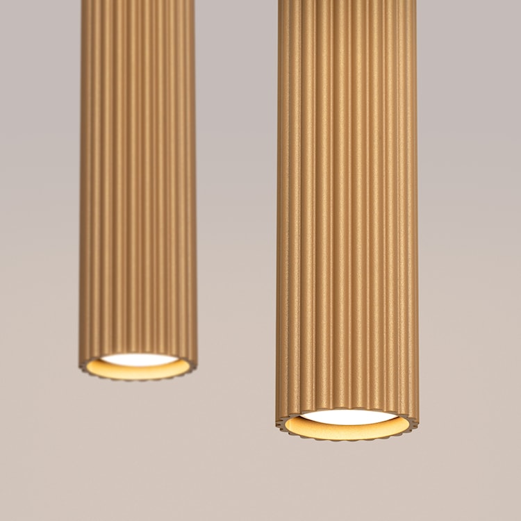 Lampa wisząca Karbon 2 złota  - zdjęcie 7