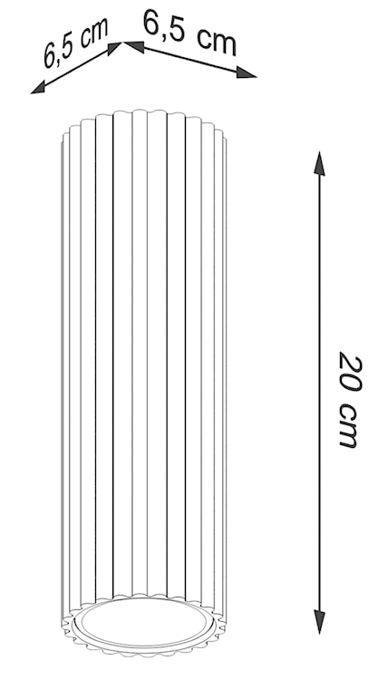 Plafon Karbon 20 cm czarny  - zdjęcie 9