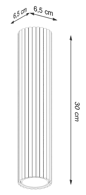 Plafon Karbon 30 cm czarny  - zdjęcie 9