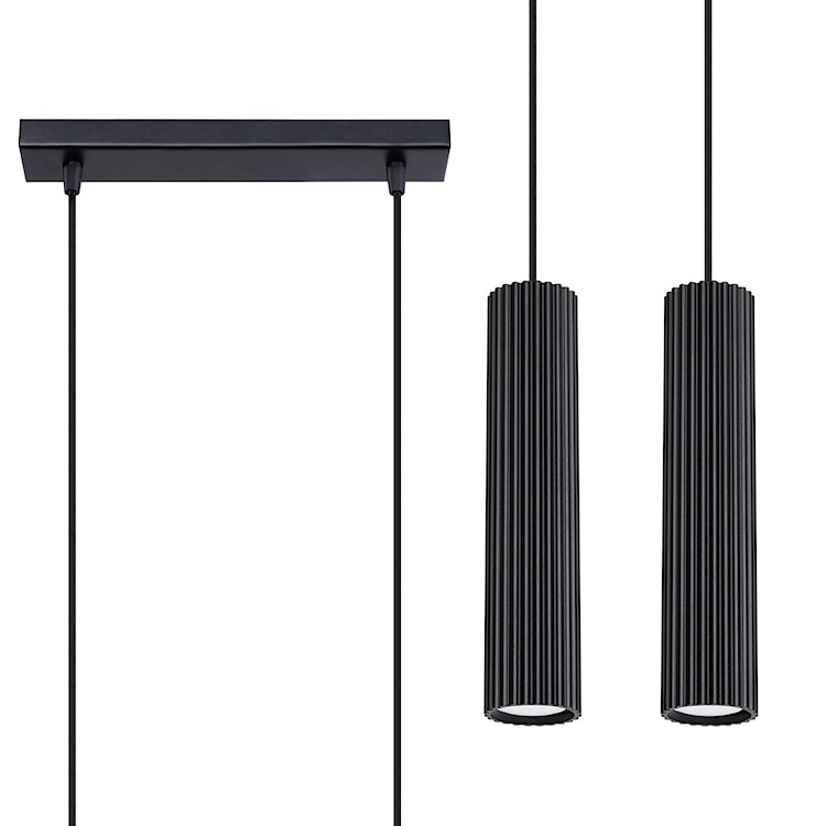 Lampa wisząca Karbon 2 czarna  - zdjęcie 3