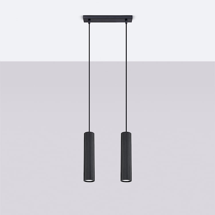Lampa wisząca Karbon 2 czarna  - zdjęcie 4