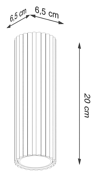 Plafon Karbon 20 cm beżowy  - zdjęcie 9