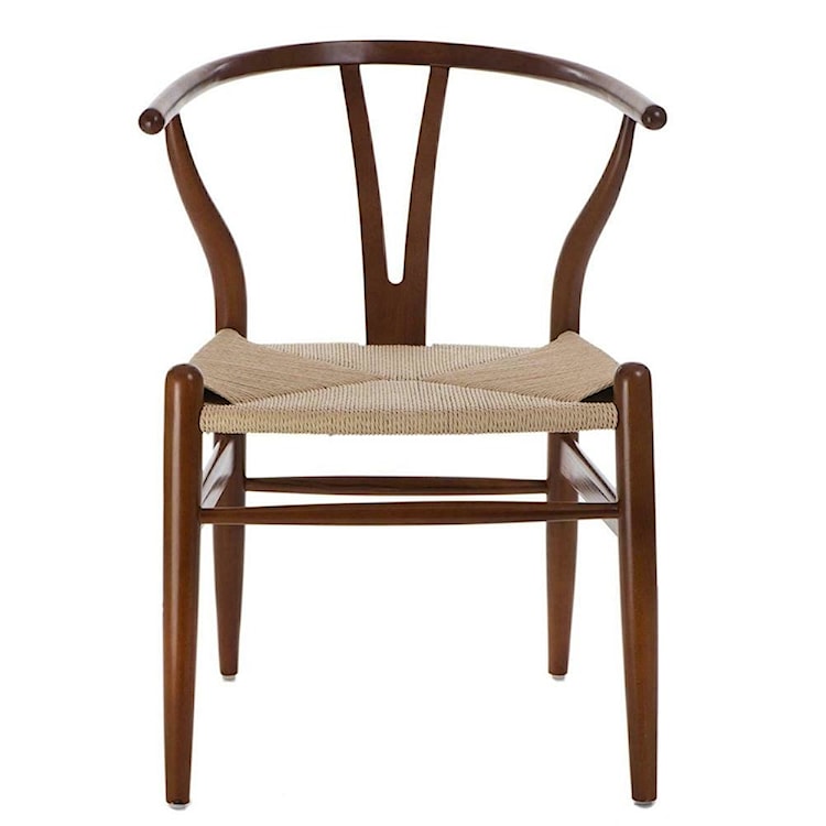 Krzesło Wicker brązowe  - zdjęcie 3