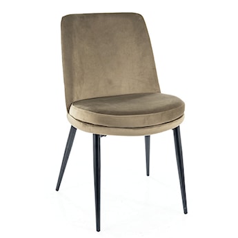 Krzesło tapicerowane Fiellian oliwkowy velvet