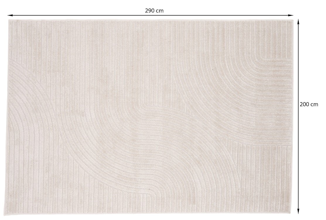 Dywan Bloccle 290x200 cm kremowy  - zdjęcie 7