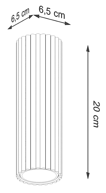 Plafon Karbon 20 cm oliwkowy  - zdjęcie 9