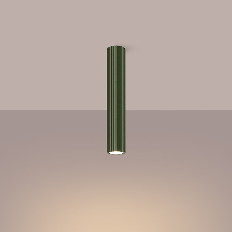 Plafon Karbon 40 cm zielony oliwkowy  - zdjęcie 4