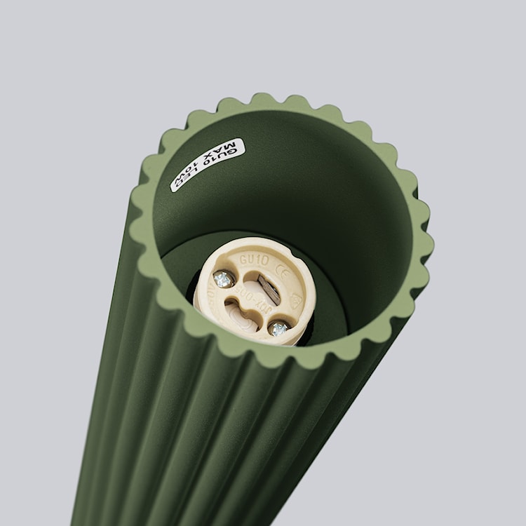 Plafon Karbon 40 cm zielony oliwkowy  - zdjęcie 8