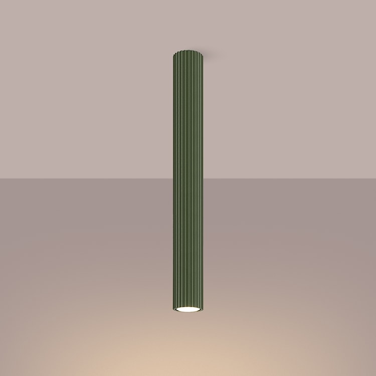 Plafon Karbon 60 cm zielony oliwkowy  - zdjęcie 4