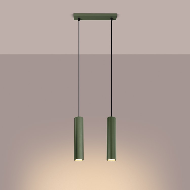 Lampa wisząca Karbon 2 zielona oliwka  - zdjęcie 4