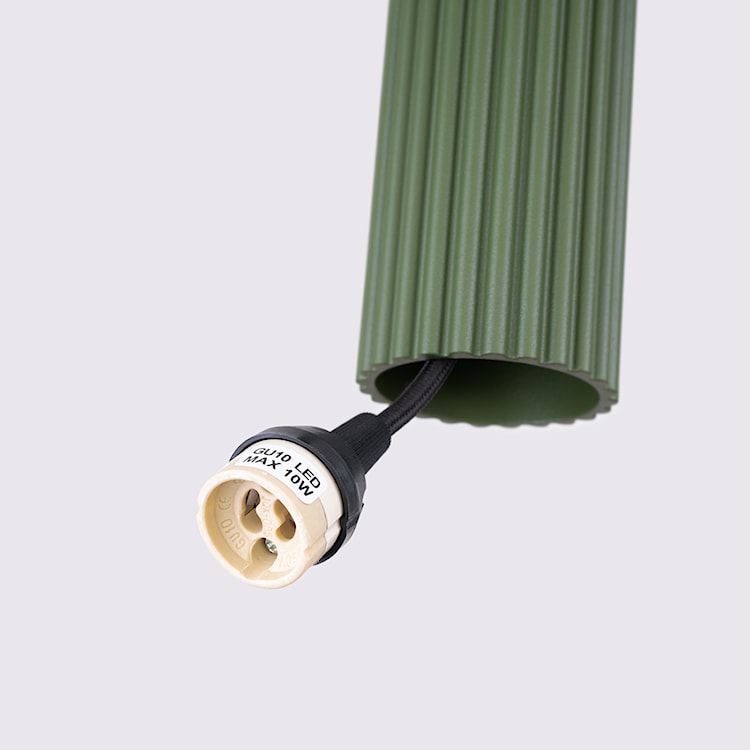 Lampa wisząca Karbon 3L zielona oliwka  - zdjęcie 8
