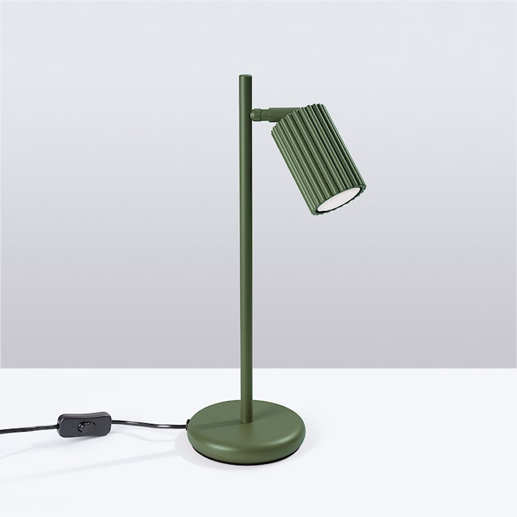 Lampa stołowa Karbon zielona  - zdjęcie 3