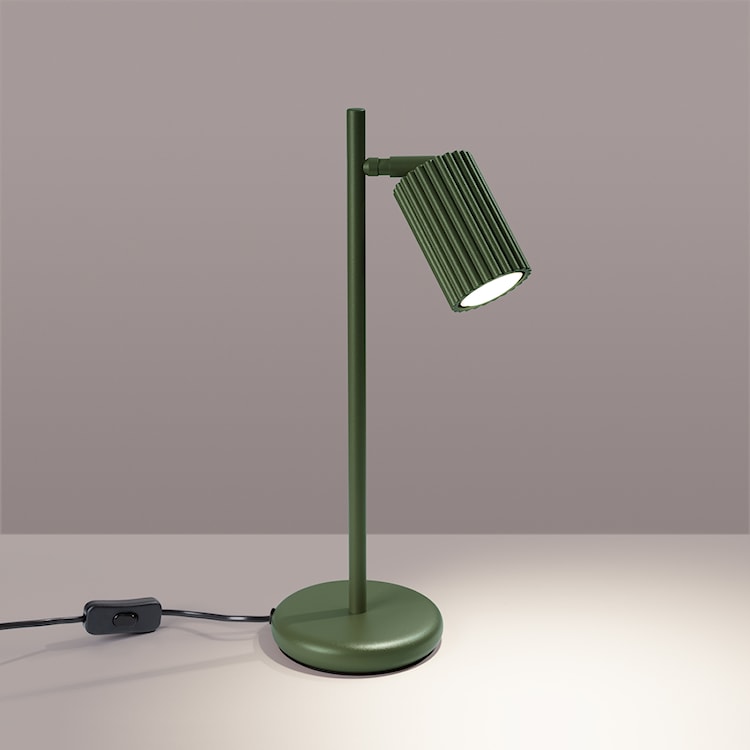 Lampa stołowa Karbon zielona  - zdjęcie 4
