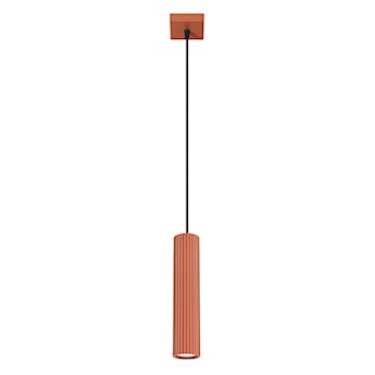 Lampa wisząca Karbon x1 ochra czerwona