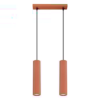 Lampa wisząca Karbon 2 ochra czerwona