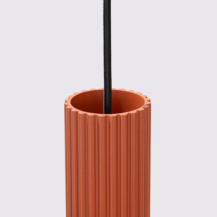 Lampa wisząca Karbon 2 ochra czerwona  - zdjęcie 7