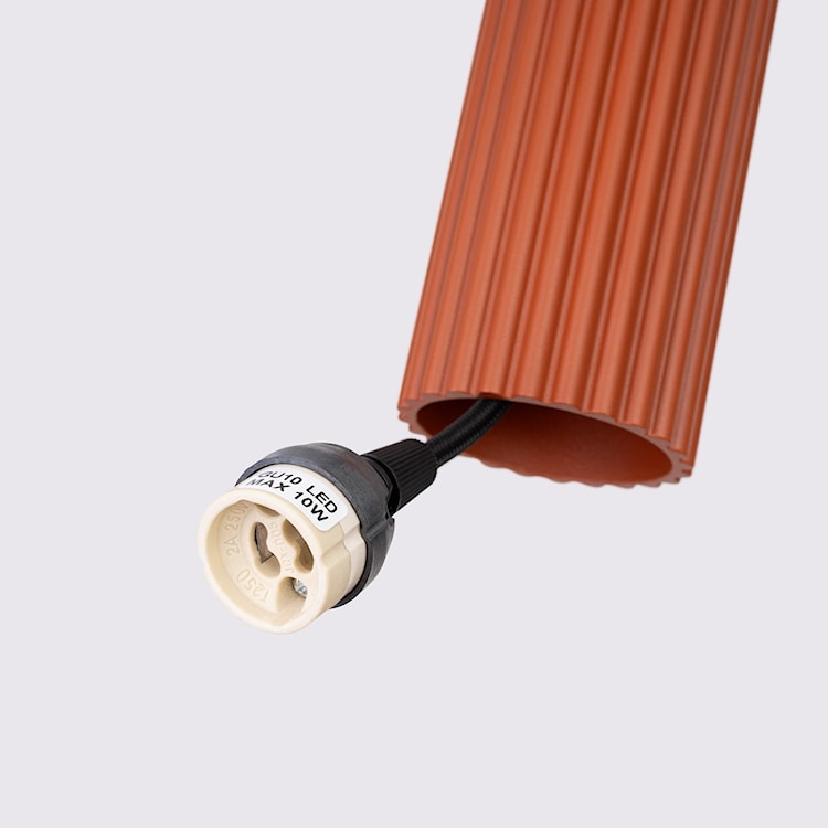 Lampa wisząca Karbon 2 ochra czerwona  - zdjęcie 8