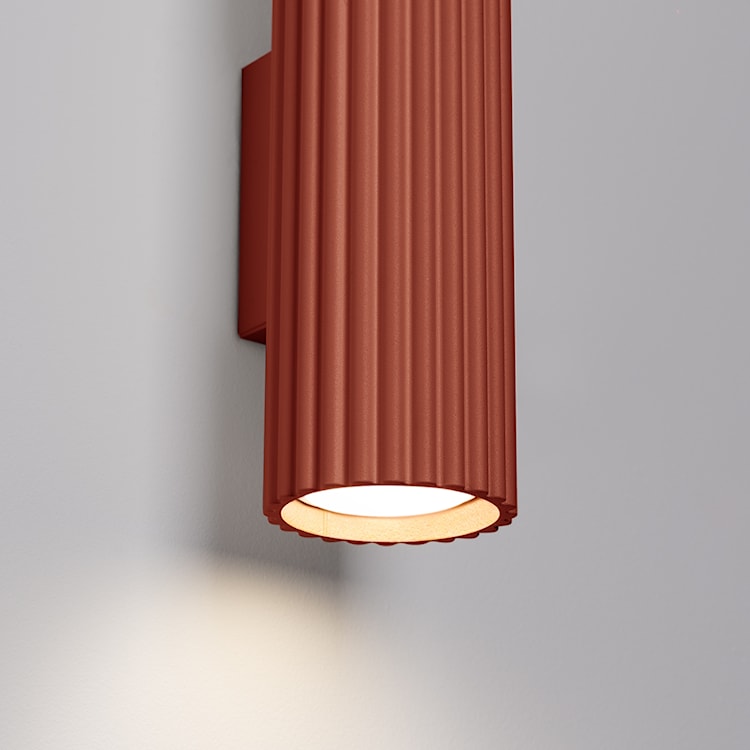 Kinkiet Karbon 30 cm ochra czerwona  - zdjęcie 5