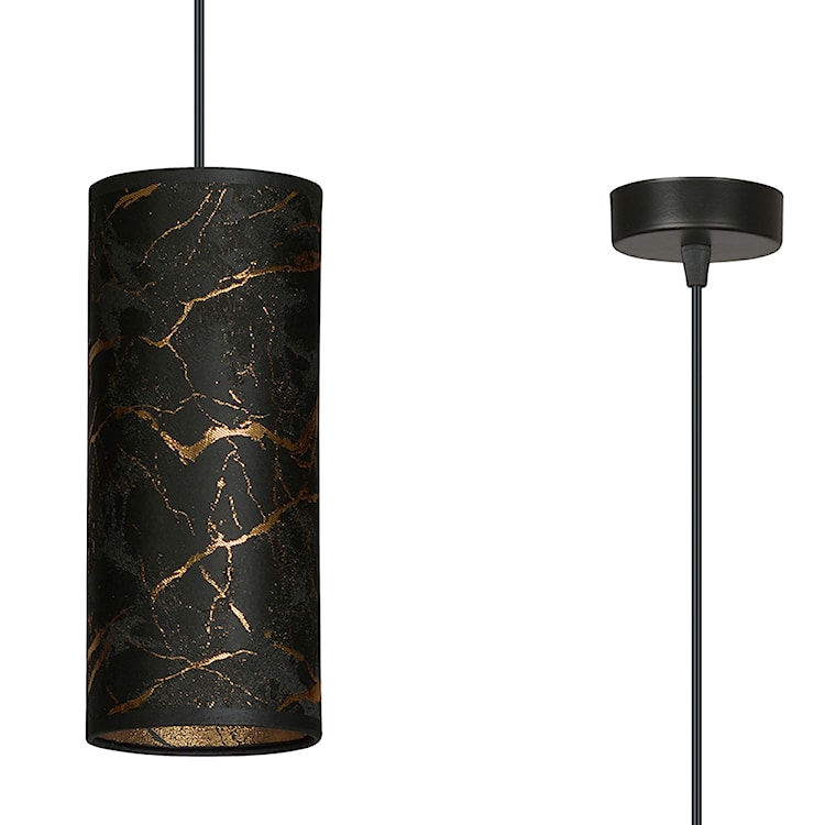 Lampa wisząca Karrla średnica 10 cm czarny marmur  - zdjęcie 6