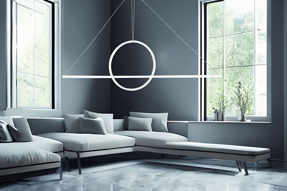 Lampa wisząca Bowal LED biała zimne światło  - zdjęcie 3