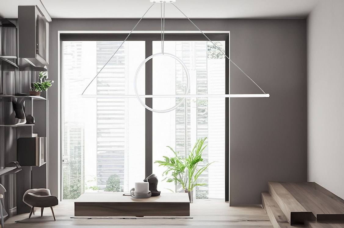 Lampa wisząca Bowal LED biała zimne światło  - zdjęcie 4