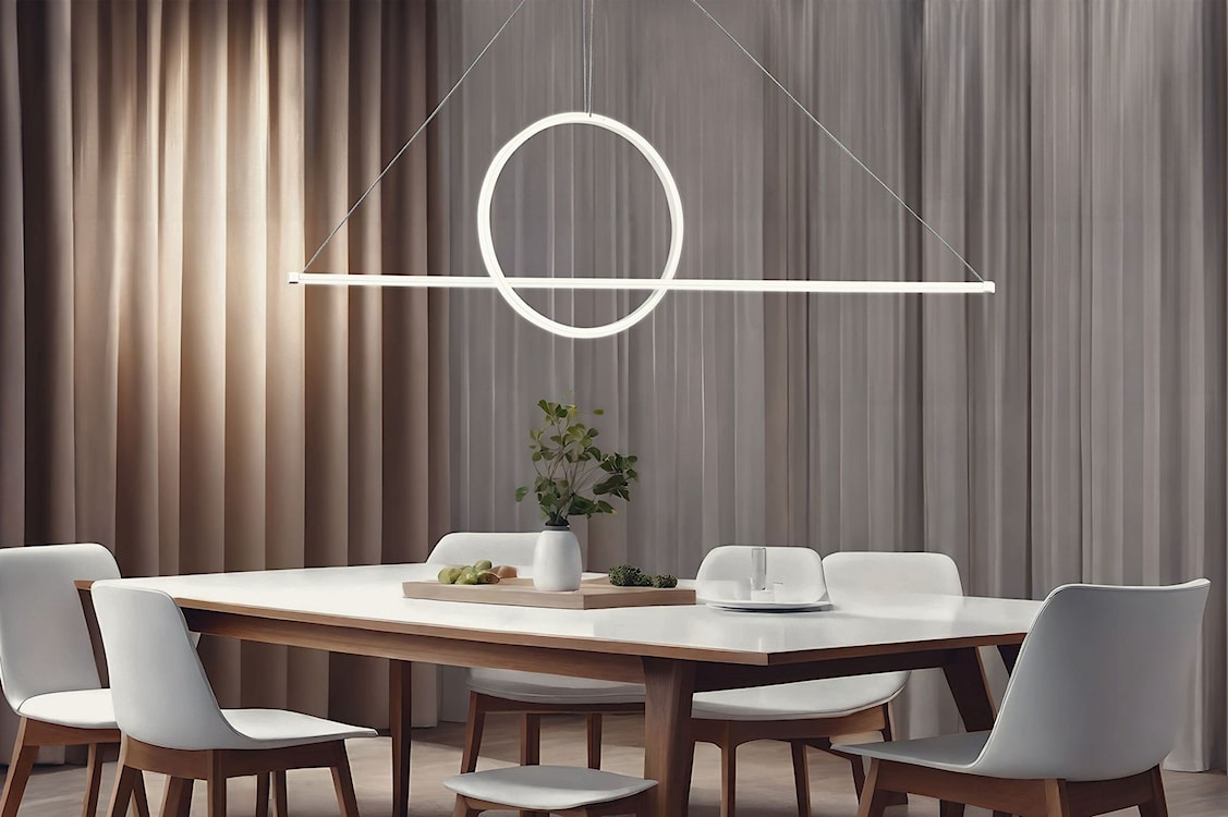 Lampa wisząca Bowal LED biała zimne światło  - zdjęcie 5