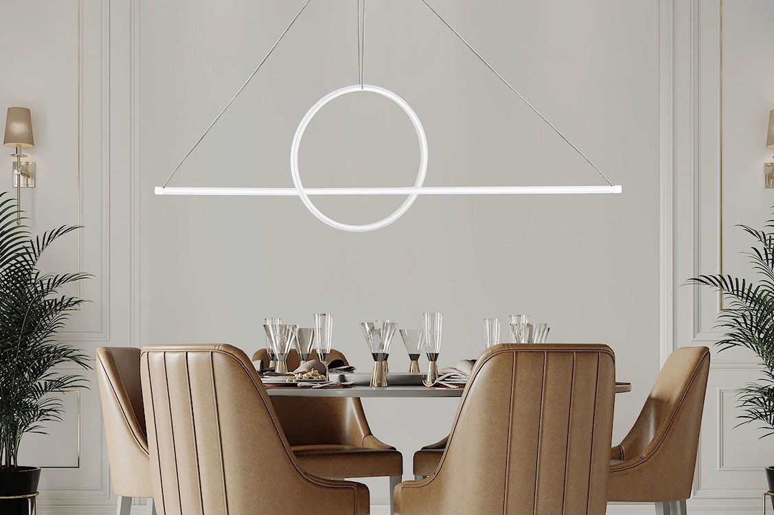 Lampa wisząca Bowal LED biała ciepłe światło  - zdjęcie 3