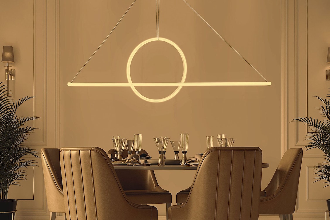 Lampa wisząca Bowal LED biała ciepłe światło  - zdjęcie 4