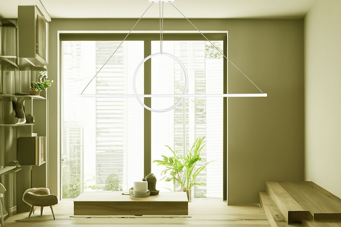 Lampa wisząca Bowal LED biała ciepłe światło  - zdjęcie 6