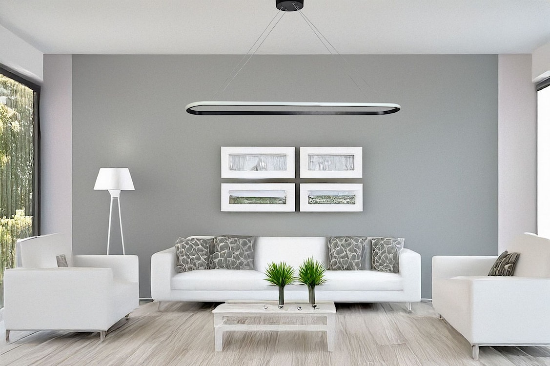 Lampa wisząca Spin LED czarny zimne światło  - zdjęcie 4