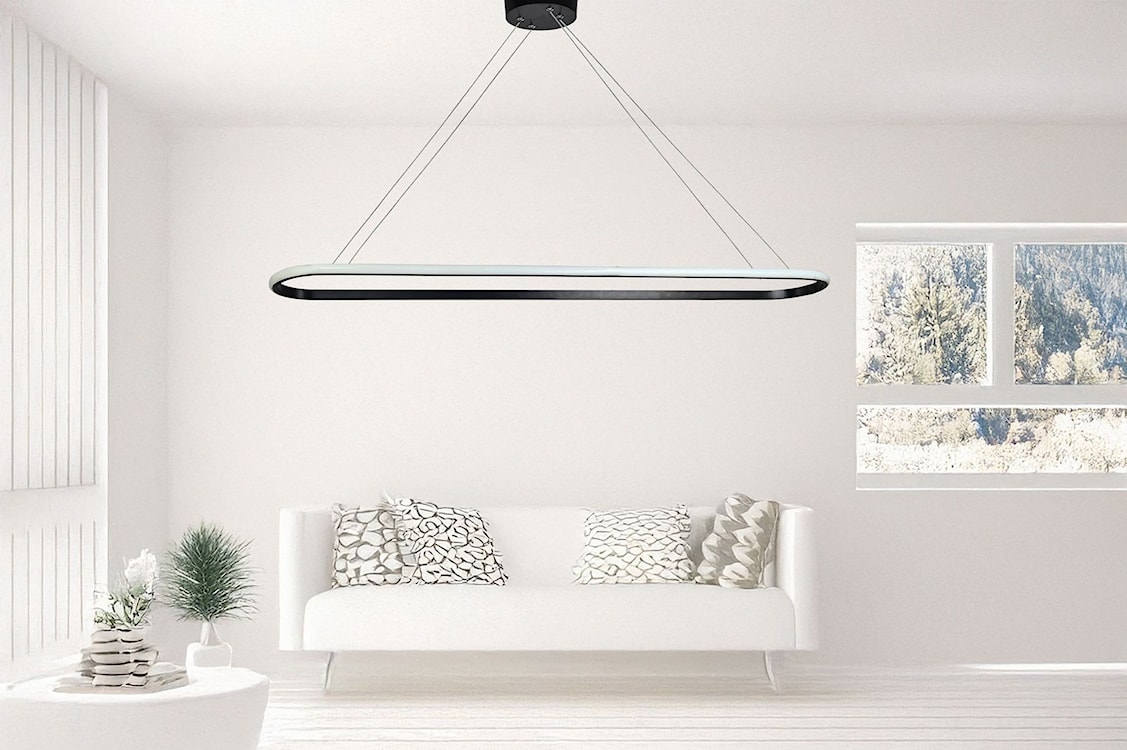 Lampa wisząca Spin LED czarny zimne światło  - zdjęcie 7