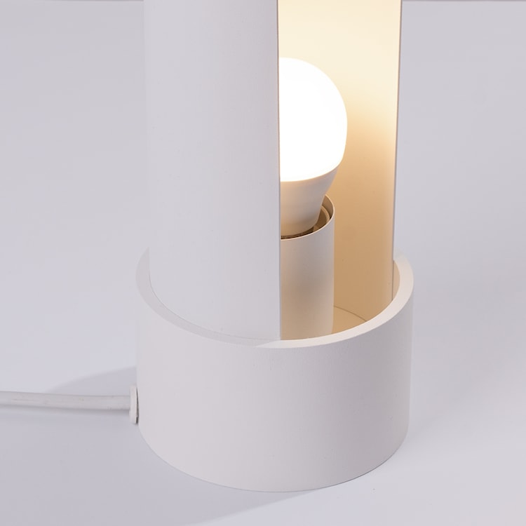Lampa stołowa Flash biała  - zdjęcie 9