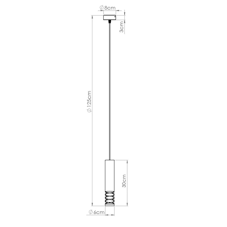 Lampa wisząca Lami 1 biały  - zdjęcie 11