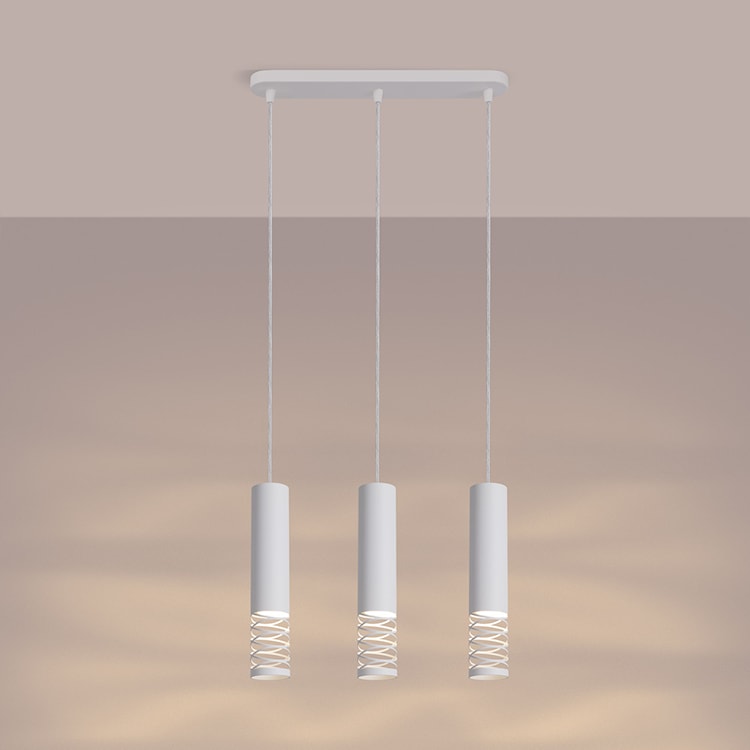 Lampa wisząca Lami 3L biały  - zdjęcie 4