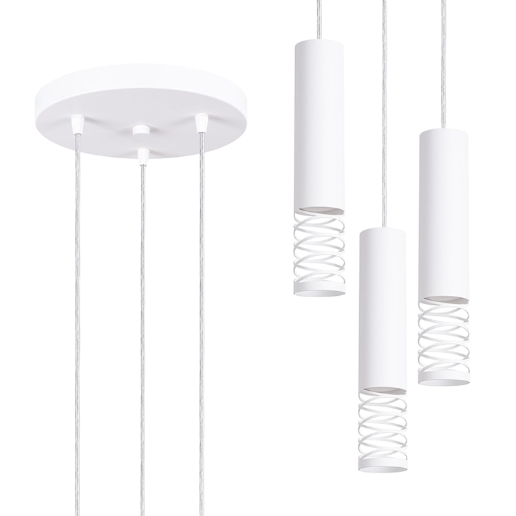 Lampa wisząca Lami 3P biały  - zdjęcie 5