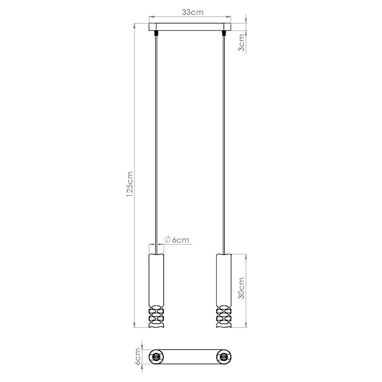 Lampa wisząca Liro 2 biały  - zdjęcie 11