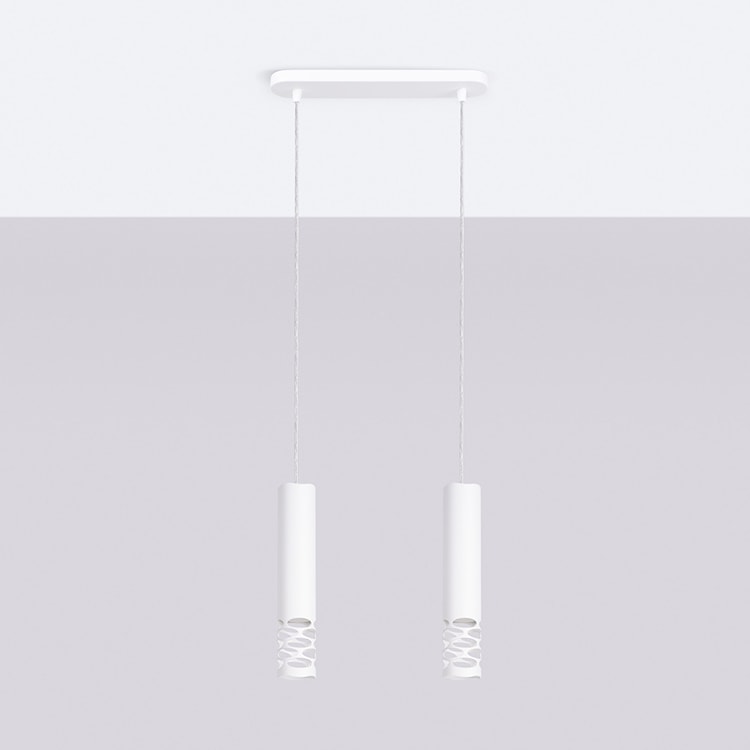 Lampa wisząca Liro 2 biały  - zdjęcie 3