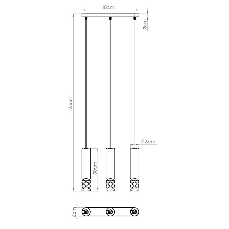 Lampa wisząca Liro 3L biały  - zdjęcie 11