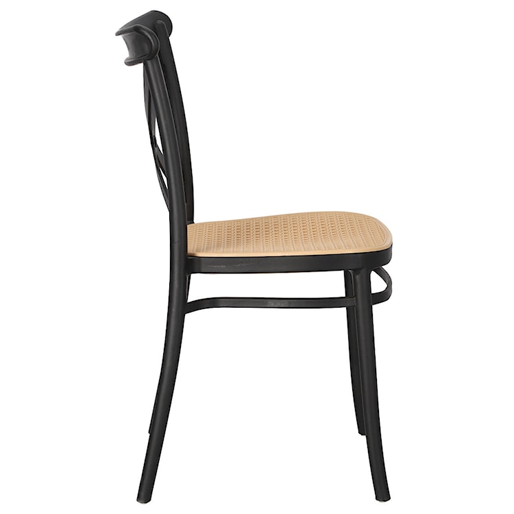 Krzesło z tworzywa Frairlo czarne  - zdjęcie 5