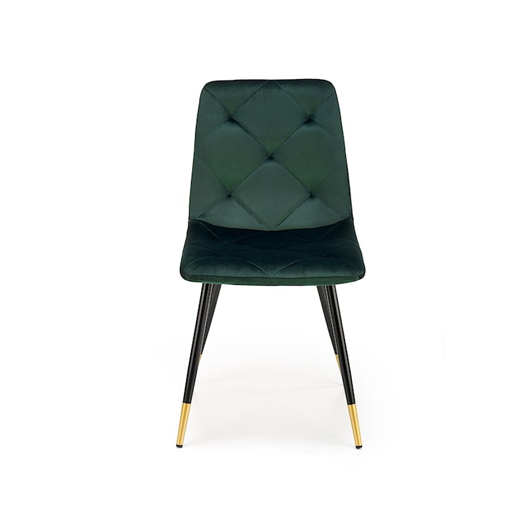 Krzesło tapicerowane Arongoron pikowane zielone  - zdjęcie 4