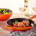 Le Creuset - Patelnia żeliwna Signature 23 cm pomarańczowa  - zdjęcie 2