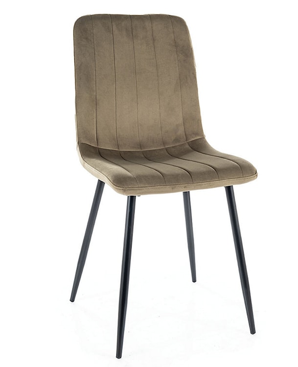 Krzesło tapicerowane Canonles oliwkowy velvet